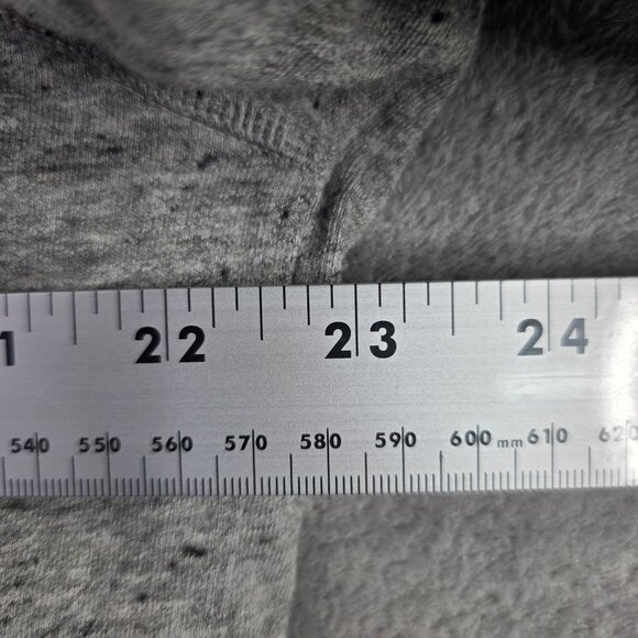 Womens Nike Dri Fit Gray Cowl Neck Sweatshirt 1/4 Zip 3/4 Sleeves Cotton Size XL - Picture 6 of 10